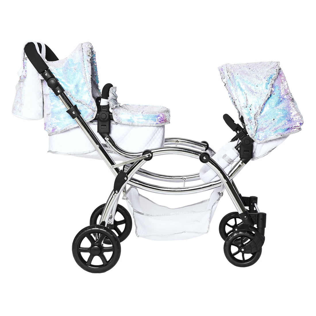 Polly Twin Dolls Pram - Mermaid