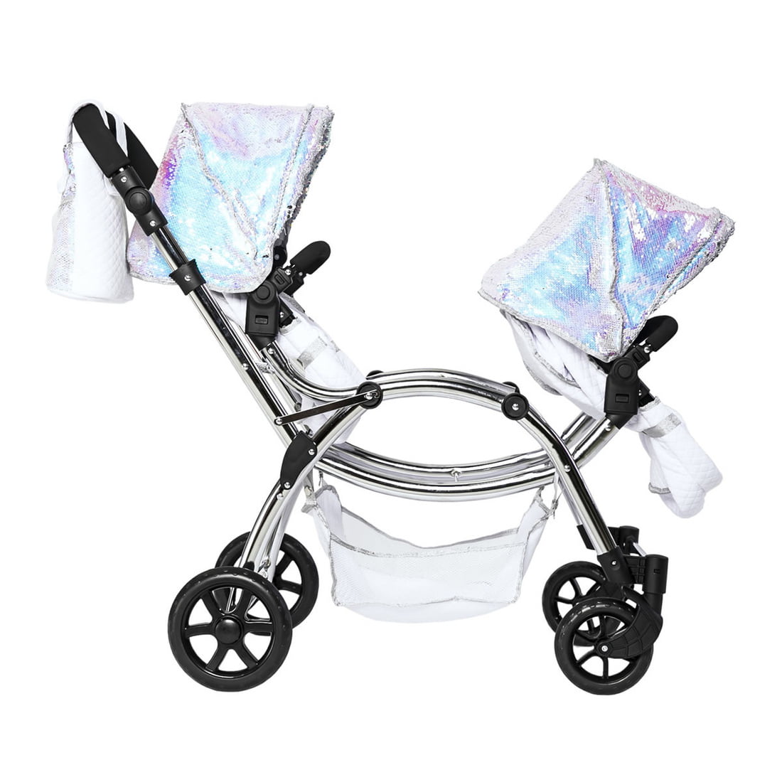 Polly Twin Dolls Pram - Mermaid