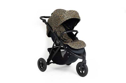 Atlas 3 Wheel Pram - Khaki Leopard