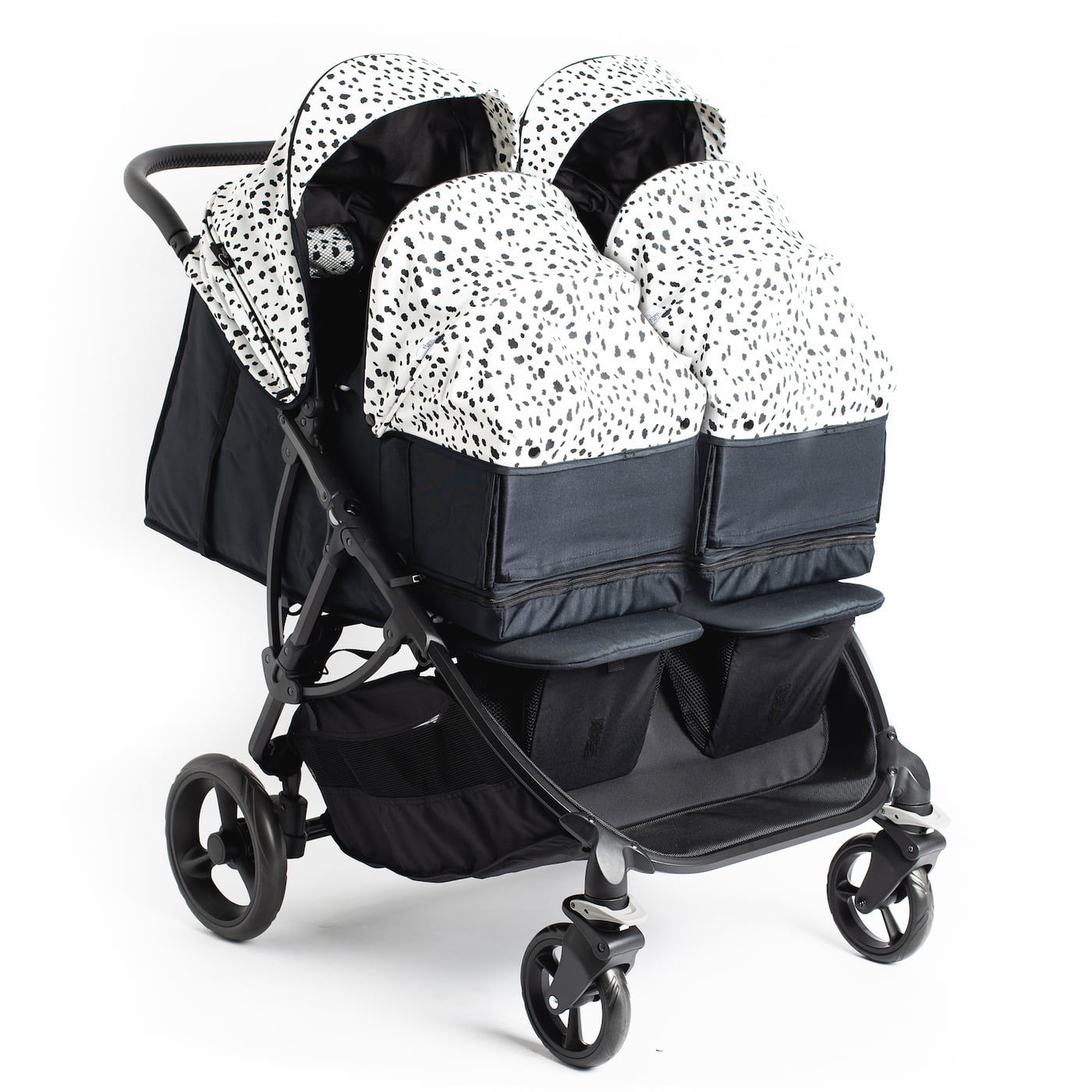 Roma Gemini 2 Double Pram - Dalmatian