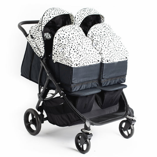 Roma Gemini 2 Double Pram - Dalmatian