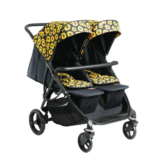 Roma Gemini 2 Double Pram - Sunflower