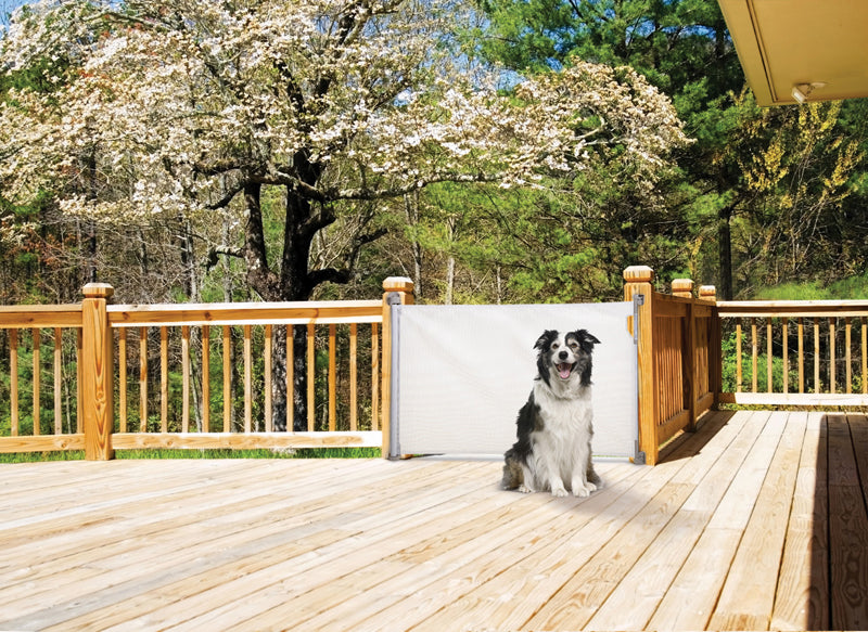Retractable Baby Gate White