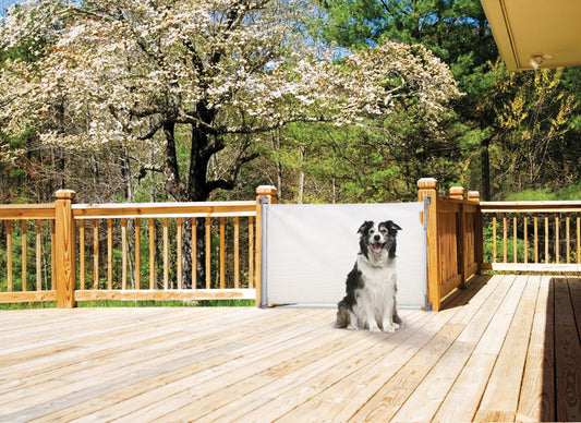Retractable Baby Gate White