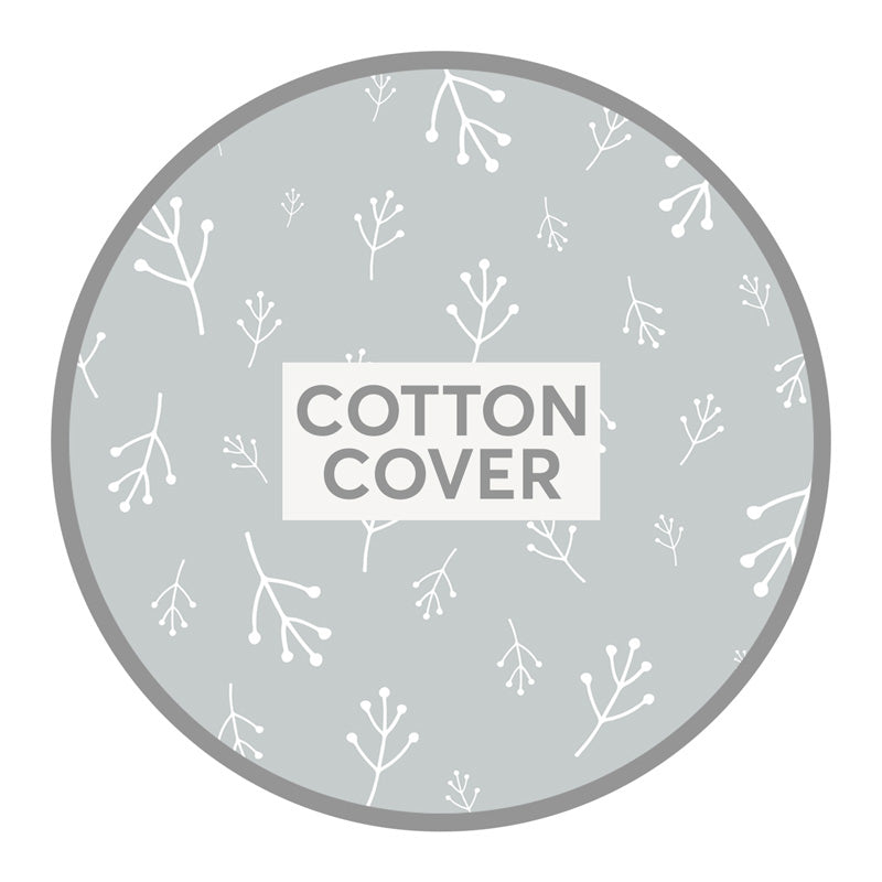 Pregnancy Pillow Floral Grey