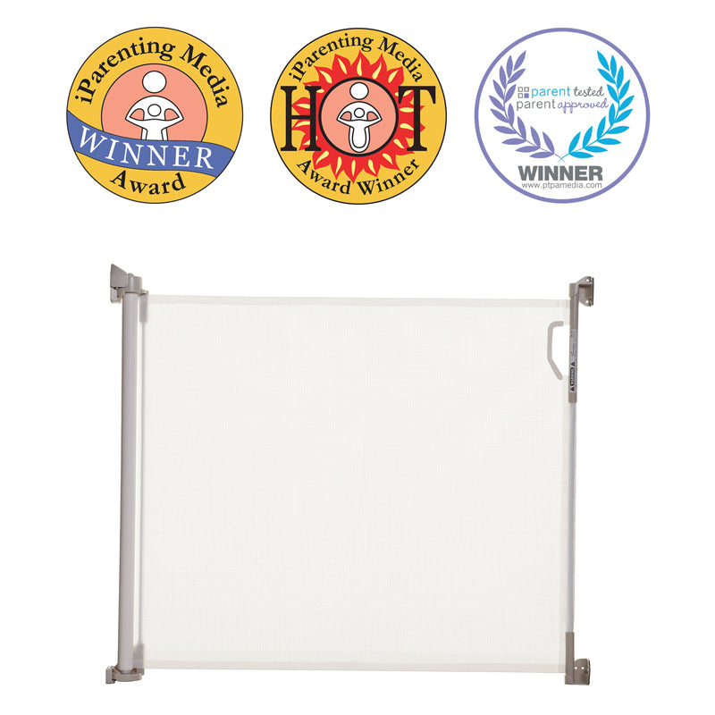 Retractable Baby Gate White
