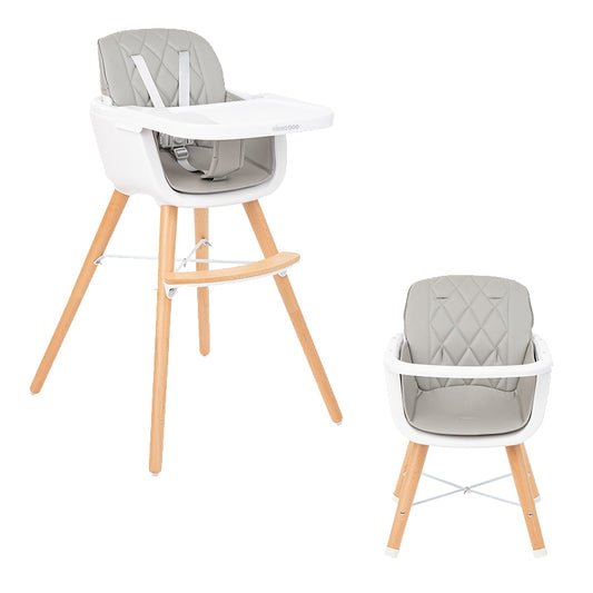 Kikka Boo 2In1 Highchair Woody: Grey