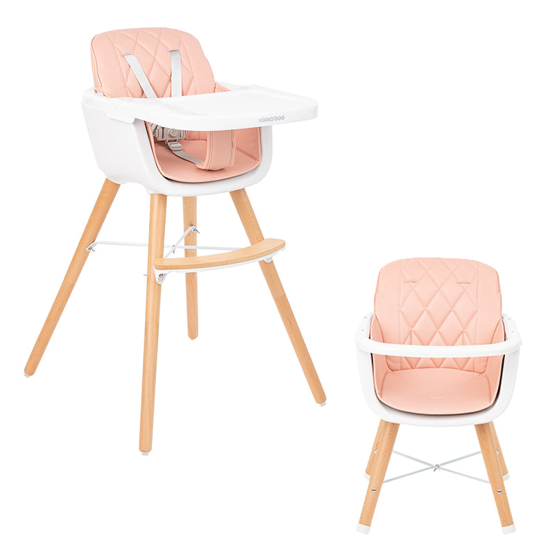 Kikka Boo 2In1 Highchair Woody: Pink
