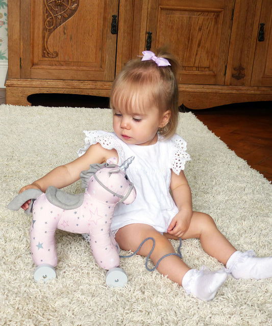 Celeste Unicorn Pull Along Toy