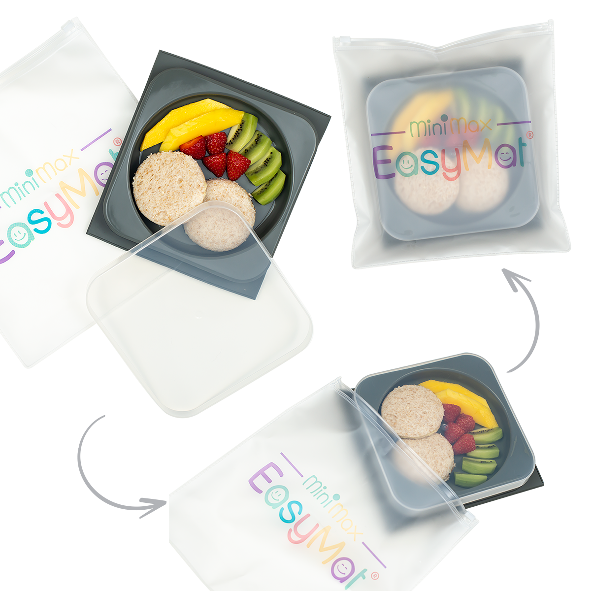EasyMat Suction Plate/ Bowl with Lid & Case