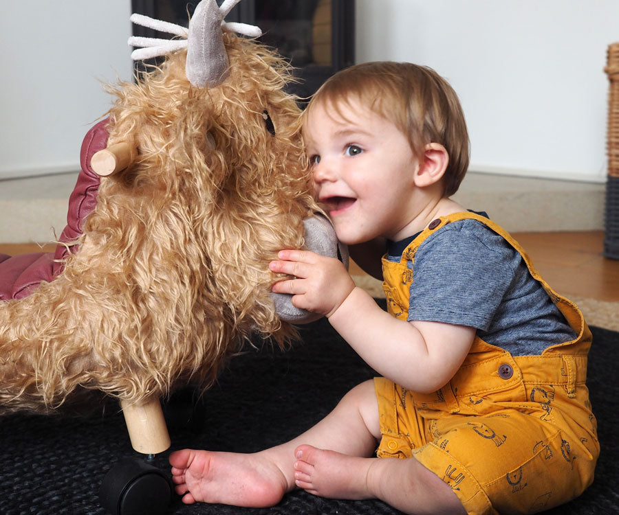 Hubert Highland Cow Ride On Toy